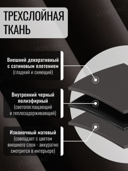 Блэкаут Коричневый 250х270, крепление люверсы, 2 шт